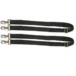 Shires Elastic Spare Leg straps adjustable with Loop attachment and clip/Pair 