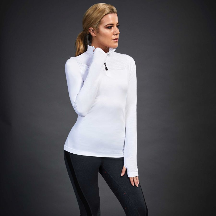 Jenny Half Zip Competition Shirt By Dublin Black