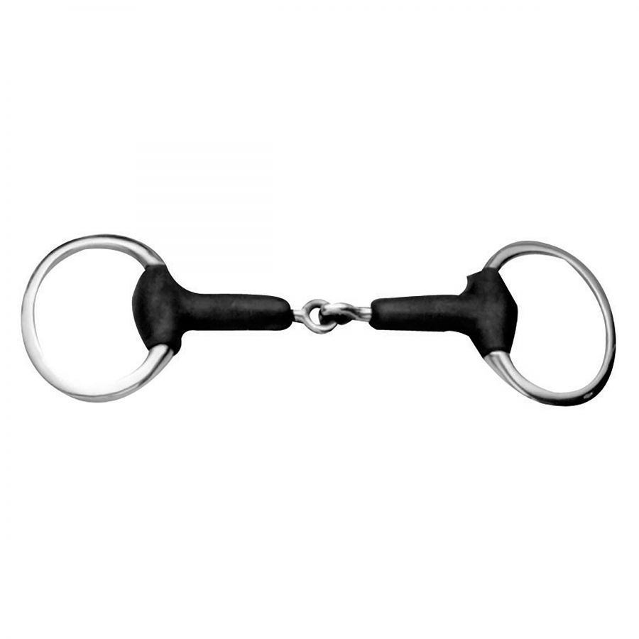 4 1/2" Loose Ring Soft Rubber Snaffle Bit 