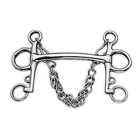 Korsteel Stainless Steel Mullen Mouth Pelham Bit