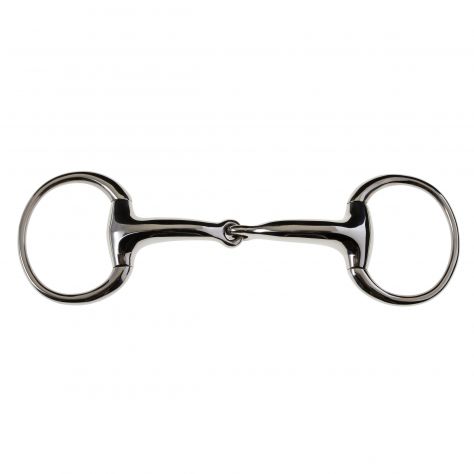 Korsteel Stainless Steel Heavy Weight Solid Mouth Eggbutt Snaffle Bit