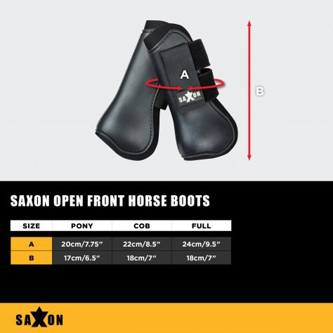 Saxon Open Front Boots