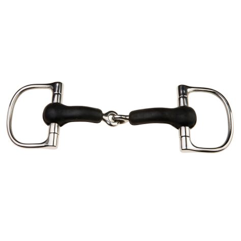 JP Korsteel Rubber Mouth Jointed Dee Ring Snaffle Bit