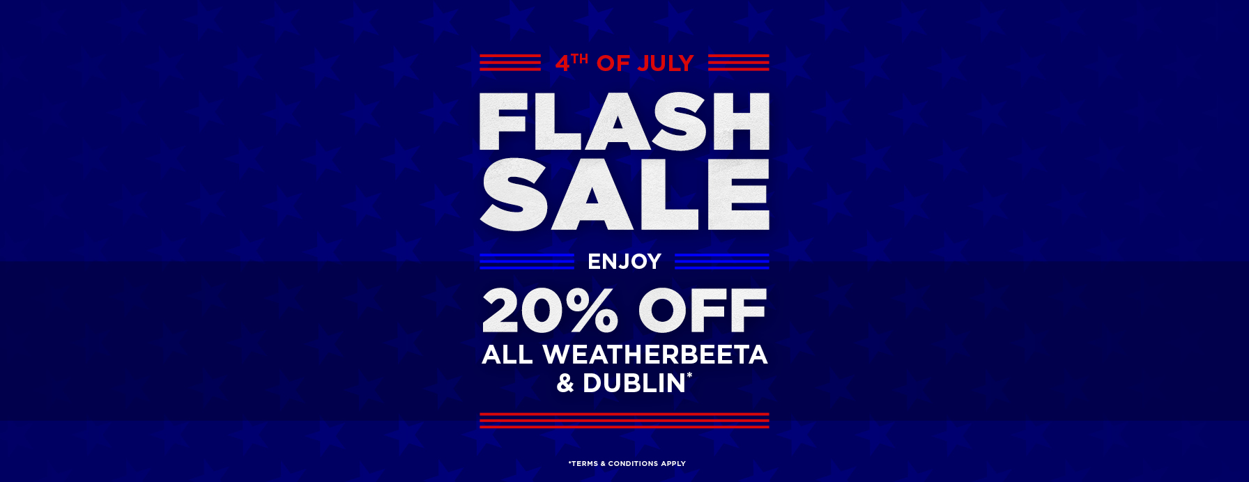 July 4th Flash Sale